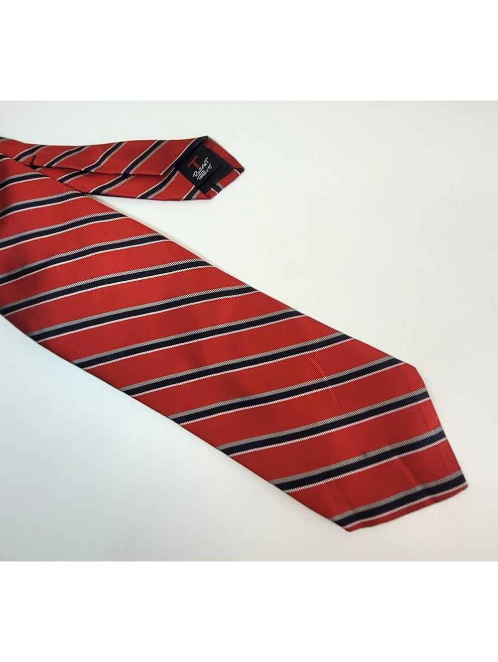 Robert Talbott for Young Man's Fancy San Francisco Tie Red Navy Stripe